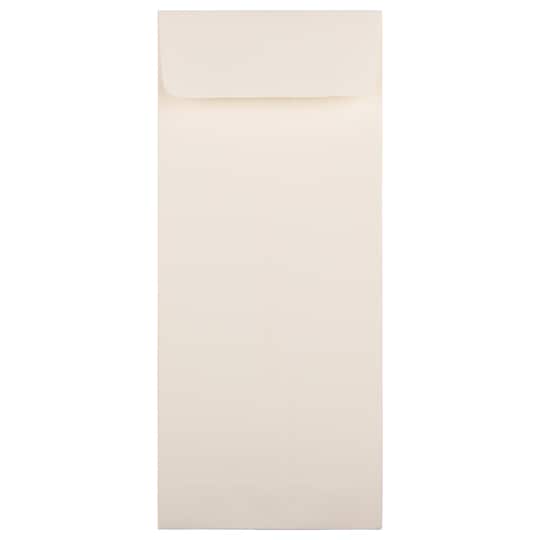 JAM Paper 4.5" x 10.375" Natural White Wove Business Envelopes, 50ct.